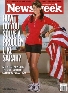 23 ноября 2009 года. Эта обложка с загорелыми ногами Сары Пэйлин многими осуждалась как "сексистская".