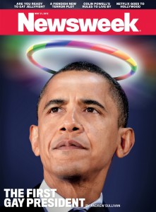 После принятия закона о браках среди гомосексуалистов, Newsweek назвал Обаму "президентом Геев"